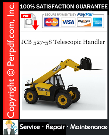 JCB 527-58 Telescopic Handler Service Repair Manual