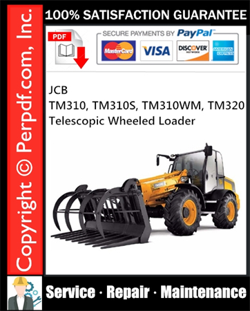 JCB TM310, TM310S, TM310WM, TM320 Telescopic Wheeled Loader