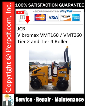 JCB Vibromax VMT160 / VMT260 Tier 2 and Tier 4 Roller